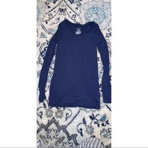 Long sleeve blue shirt